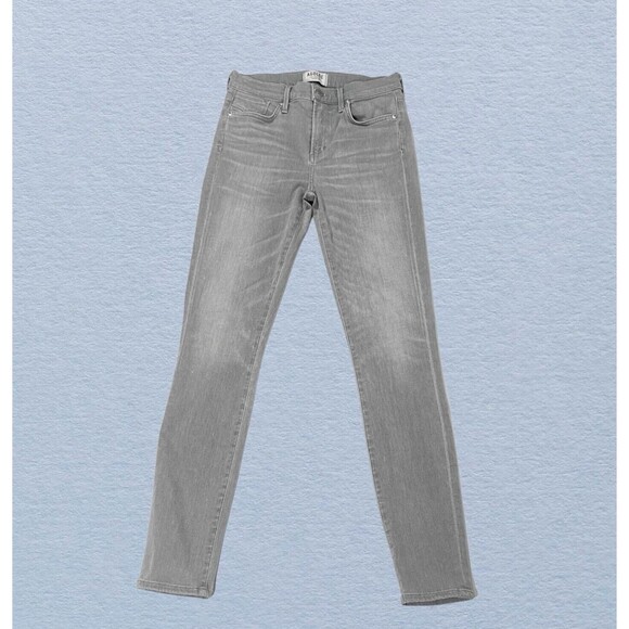 Agolde Womens Jeans 26 X 29 Gray Sophie High Rise Skinny Denim Pants Fame Casual - Picture 1 of 11